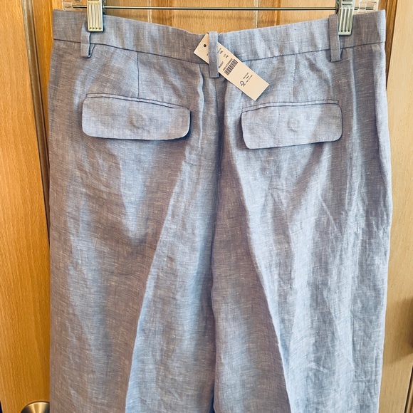 J. Crew Women's Light Blue Wide Leg Pants Sz 8P - Picture 2 of 16